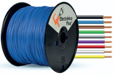 Fina Bobina de Cable Eléctrico, 22 AWG, 500 Metros 