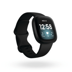 Fitbit Smartwatch Versa 3, Touch, Bluetooth 5.0, Android/iOS, Negro - Resistente al Agua 