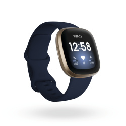 Fitbit Smartwatch Versa 3, Touch, Bluetooth 5.0, Android/iOS, Azul Media Noche - Resistente al Agua 