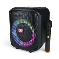 FOL Bocina Portátil FS-L1206M, Bluetooth, Alámbrico/Inalámbrico, 50W RMS, USB, Negro 