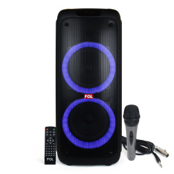 FOL Bocina Portátil FS-L210, Bluetooth, Alámbrico/Inalámbrico, USB-A, 30W, Negro 