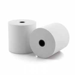 Folia Rollo de Papel Térmico, 70mm x 80mm Blanco, 50 Piezas 