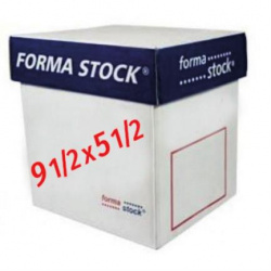 Formastock Papel Stock 3 Tantos, 1000 Hojas, 9.5'' x 5.5'', Blanco 