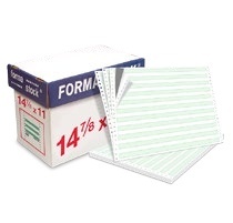Formastock Papel Stock 3 Tantos, 3000 Hojas, 15'' x 11'', Blanco 
