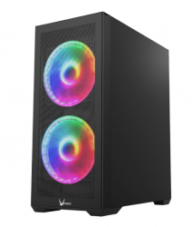 Gabinete Formula Air Power G5 Duo, Midi-Tower, ATX/Micro-ATX/Mini-ITX, USB 3.0, sin Fuente, 3 Ventiladores Instalados, Negro 