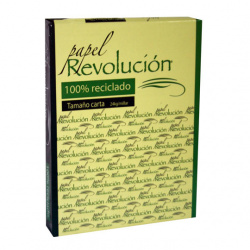 IRASAFORTEC Papel Revolución Reciclado 49g/m², 500 Hojas de Tamaño Carta, Rosa 