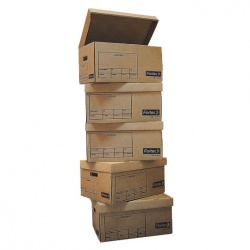 Acco Caja de Cartón para Archivo Muerto, Tamaño Carta, 49.5x32x25.5cm 