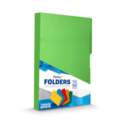 Fortec Fólder FF-1465, Paquete de 25 Piezas, Tamaño Oficio, Verde Intenso 