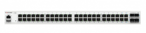 Switch Fortinet Gigabit Ethernet FS-148F, 48 Puertos 10/100/1000Mbps + 4 Puertos 10G SFP+, 176 Gbit/s, 32.000 Entradas - Administrable ― Requiere Licencia Adicional para garantía, contacta a servicio al cliente. ― ¡Limitado a 5 unidades! 