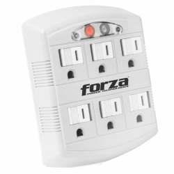 Forza Power Technologies Multicontacto de Pared FWT-665, 6 Contactos, 125V, 15A, con Luz Nocturna 