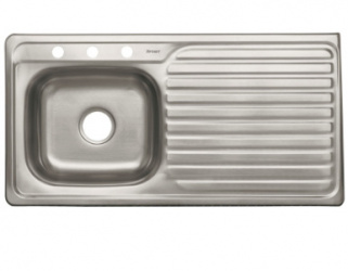 Foset Tarja de Empotrar TA-1051IB, 100 x 51cm, Acero Inoxidable 