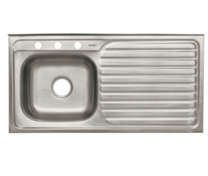 Foset Tarja de Sobreponer 47028, 100 x 50Cm, Acero Inoxidable 