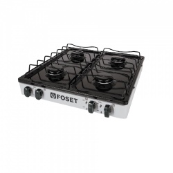 Foset Parrilla de Gas PAGA-4B, 4 Quemadores Regulares, Blanco 