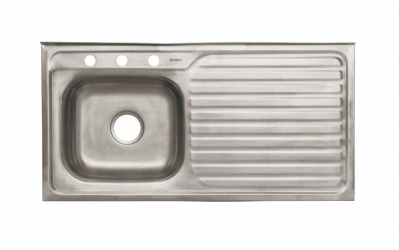 Foset Tarja de Sobreponer 49169, Izquierda, 100 x 50cm, Acero Inoxidable 