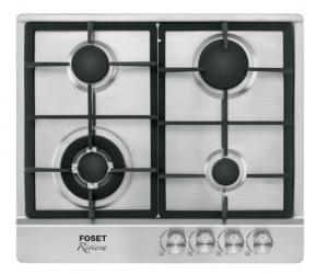 Foset Parrilla de Gas Empotrable 48406, 4 Quemadores 