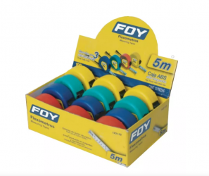 Flexómetro FOY 142132, 5 Metros, 1.9cm, 12 Piezas 