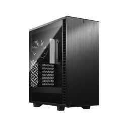 Gabinete Fractal Design Define 7 Compact con Ventana, Midi-Tower, ATX/Micro ATX/Micro-ITX, USB 2.0/3.0, sin Fuente, 2 Ventiladores Instalados, Negro 