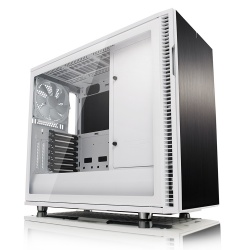 Gabinete Fractal Define R6 USB-C con Ventana, Midi-Tower, ATX/EATX/ITX/Micro-ATX, USB 2.0/3.1, sin Fuente, Negro/Blanco 