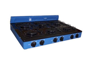Fraga Parrilla de Gas P-330, 6 Quemadores, Azul 