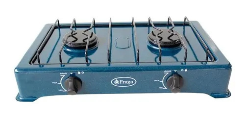 Fraga Parrilla de Gas P602, 2 Quemadores, Azul 
