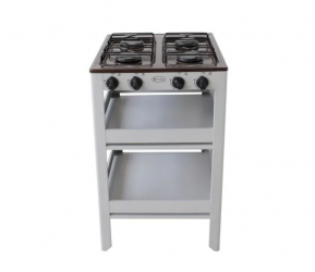 Fraga Parrilla de Gas con Anaquel P910, 4 Quemadores, Café 