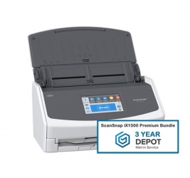 Scanner Fujitsu ScanSnap iX1500, 600 x 600DPI, Escáner Color, Escaneado Dúplex, USB 3.2, Blanco 