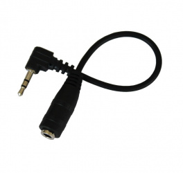 Fussion Acustic Cable 3.5mm Hembra - 2.5mm Macho, 15cm, Negro 