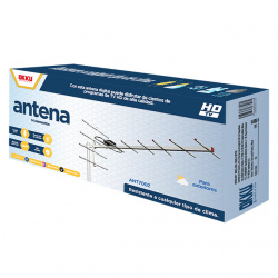 Fussion Acustic Antena para Televisión ANT7002, Exterior, UHF, Aluminio 