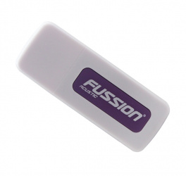 Fussion Acustic Lector de Memoria CR-2009, Micro SD/MS/SD, USB 2.0, Blanco/Morado 