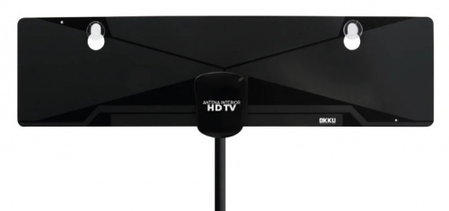 Fussion Antena Digital para Televisión OAN70002, Interior, UHF/VHF, Negro 