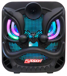 Fussion Acustic Bocina Portátil PBS-12013, Bluetooth, Inalámbrico, 2000W PMPO, USB, Negro 