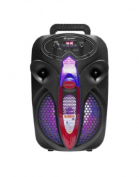 Fussion Acustic Bafle PBS-8022, Bluetooth, Alámbrico/Inalámbrico, 15W RMS, USB/3.5mm, Negro 