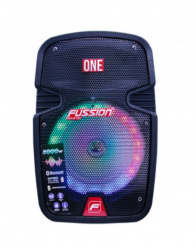 Fussion Acustic Bocina Portátil PBS-8027, Bluetooth, Inalámbrico, 15W RMS, USB, Negro 