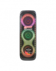 Fussion Acustic Bafle PBS-8X3001, 8x3”, Bluetooth, Inalámbrico, 60W RMS, Negro 