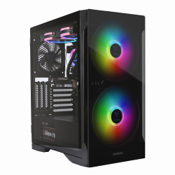 Gabinete Gamdias Apollo E2 Elite, Midi-Tower, ATX/Micro-ATX/Mini-ITX, USB 2.0/3.0, sin Fuente, 3 Ventiladores Instalados, Negro  