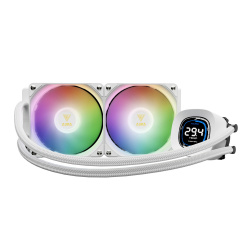 Gamdias AURA GL240 DIGITAL WH Enfriamiento Líquido para CPU, 2x 120mm, hasta 1800RPM, Blanco 