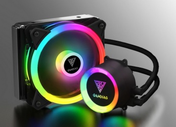 Gamdias Chione E2-120 Lite Enfriamiento Liquido para CPU, 1x 120mm, 1800RPM 