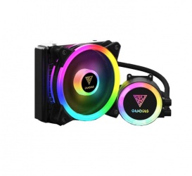 Gamdias Chione E2 120R Enfriamiento Liquido para CPU, 1x 120mm, 1800RPM 