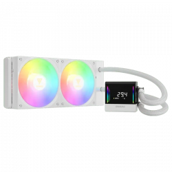 Gamdias CHIONE E4-240 WH Enfriamiento Líquido para CPU, 2x 120mm, hasta 1800RPM, Blanco  