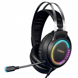 Gamdias Audífonos Gamer EROS E3, Alámbrico, 1.8 Metros, 3.5mm/USB, Negro 