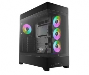 Gabinete Gamdias ATLAS P1, Midi-Tower, ATX/Micro-ATX/Mini-ITX, USB 3.0, sin Fuente, 4 Ventiladores Instalados, Negro 