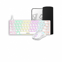 Kit de Teclado y Mouse Gamdias HERMES E4, Alámbrico, USB, Blanco (Inglés) 