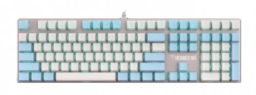 Teclado Gamer Gamdias HERMES M5 LED Blue, Teclado Mecánico, Alámbrico, Azul/Blando (Inglés) 