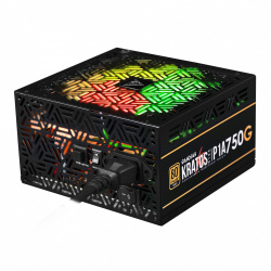 Fuente de Poder Gamdias Kratos P1A 750G 80 PLUS Gold, 20+4 pin ATX, 750W 