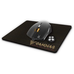 Mouse Gamer Gamdias Óptico OUREA E1 + Mousepad NYX E1, Alámbrico, USB, 4000DPI, Negro 