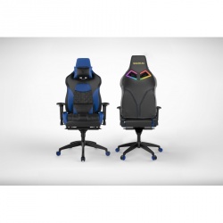 Gamdias Silla Gamer Achilles P1 L, hasta 200Kg, Negro/Azul 