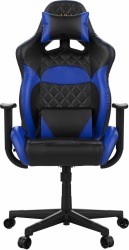 Gamdias Silla Gamer Zelus E1 L, hasta 150Kg, Negro/Azul 