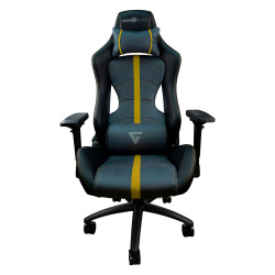 Game Factor Silla Gamer CGC650, hasta 150Kg, Negro/Amarillo 