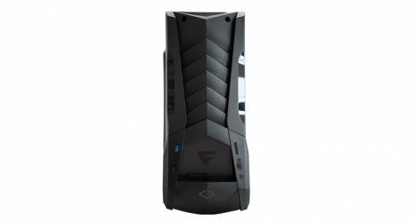 Gabinete Game Factor CSG600 con Ventana LED Azul, ATX/Micro-ATX/Mini-ATX, USB 2.0, sin Fuente, Negro 