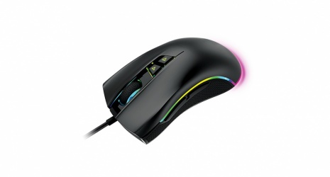 Mouse Gamer Game Factor Óptico MOG500, Alámbrico, USB, 4000DPI, Negro 